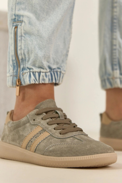 Khaki nahast spordijalatsid Filippo