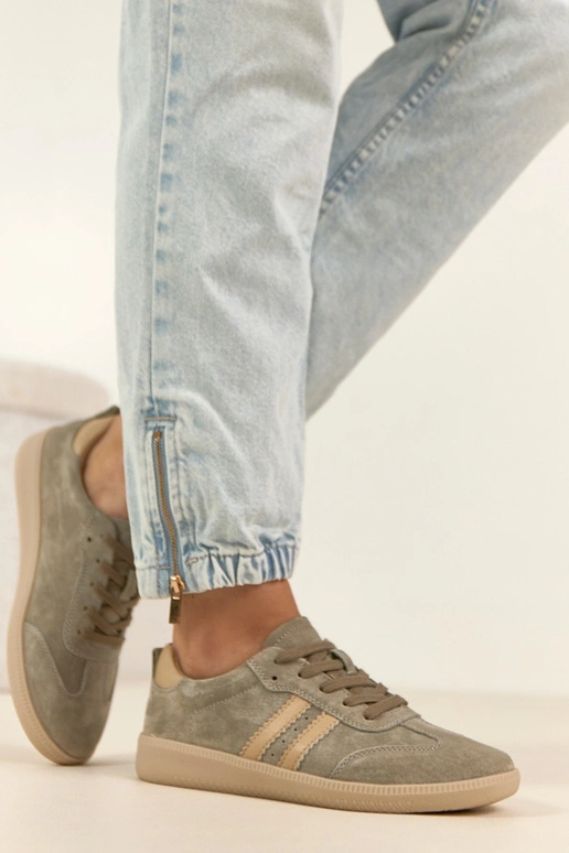 Khaki nahast spordijalatsid Filippo