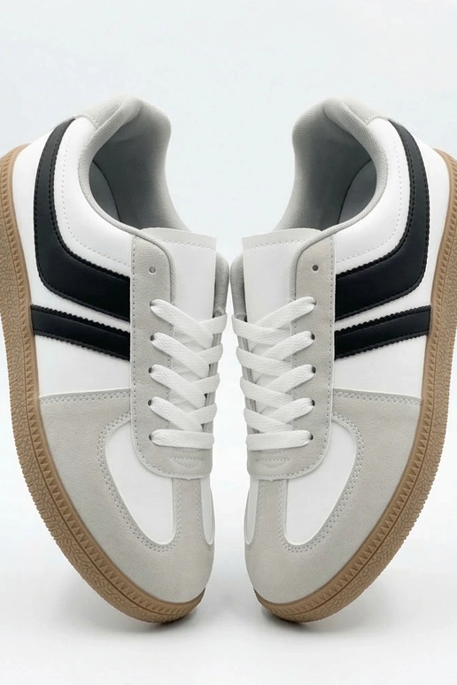 Valged mehelised tennisetossud Saffron