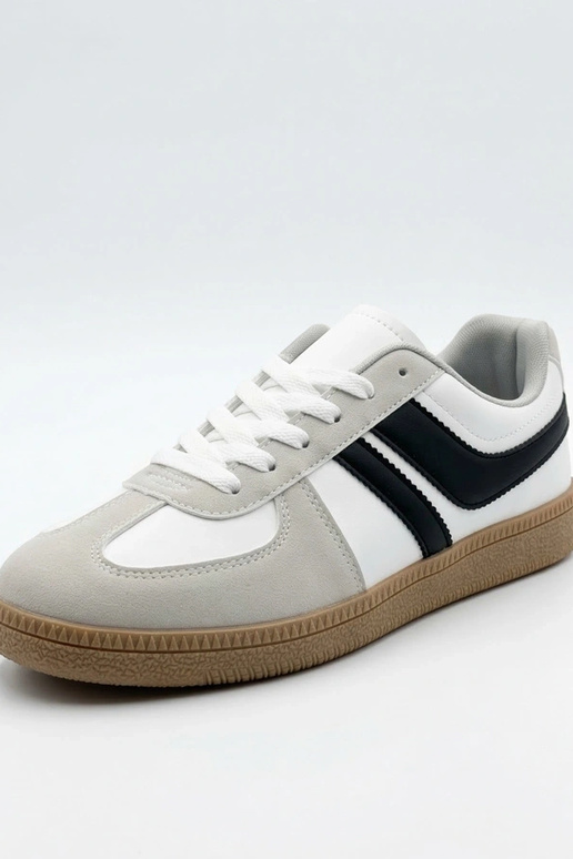 Valged mehelised tennisetossud Saffron