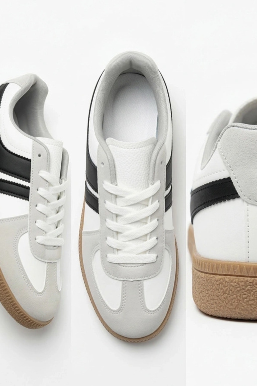 Valged mehelised tennisetossud Saffron