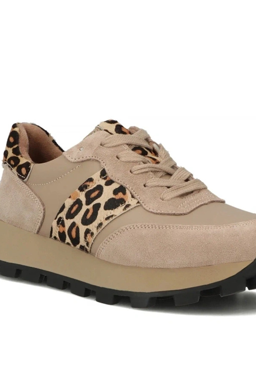 Liivakarva nahast kingad platvormil...