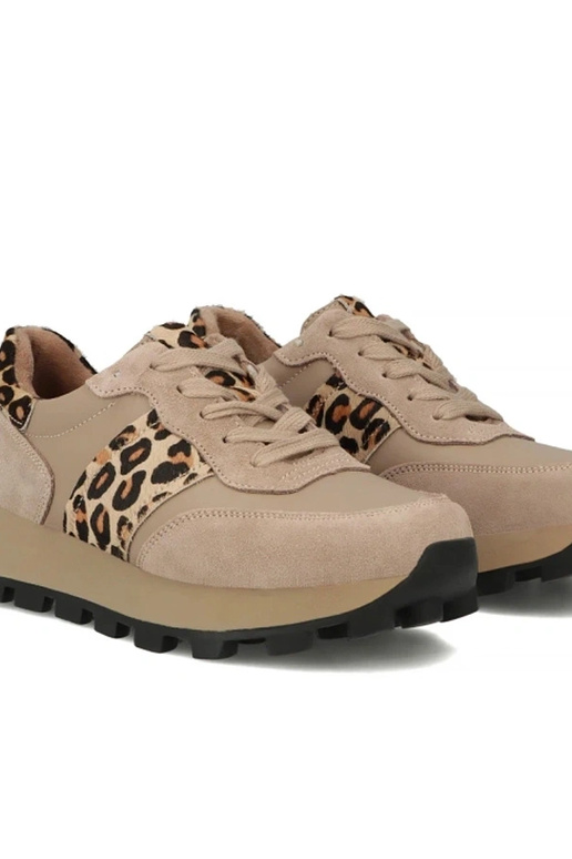 Liivakarva nahast kingad platvormil...