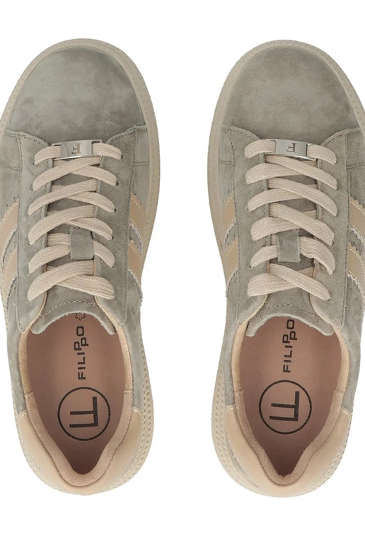 Hallid nahast kingad platvormil Filippo