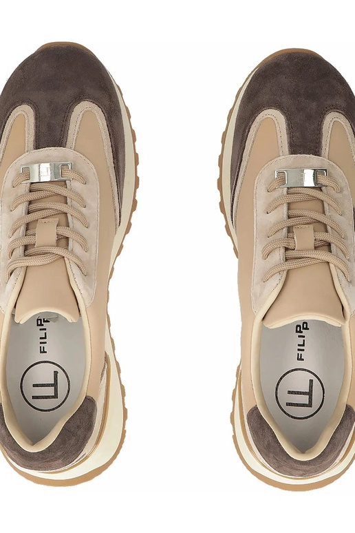 Pruunid nahast kingad platvormil Filippo