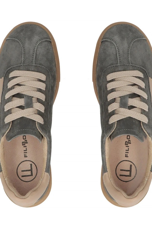 Hallid nahast kingad platvormil Filippo