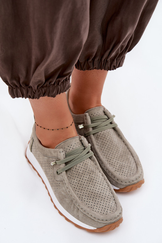 jalatsid Pealiste omadPealturalnego seemisnakhsedu Rohelist värvi Amela