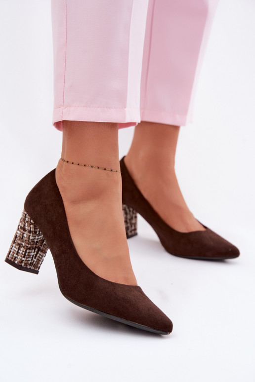 KingadEco Suedeu stiilse kontsaga Sergio Leone PB414 Czekoladosissee