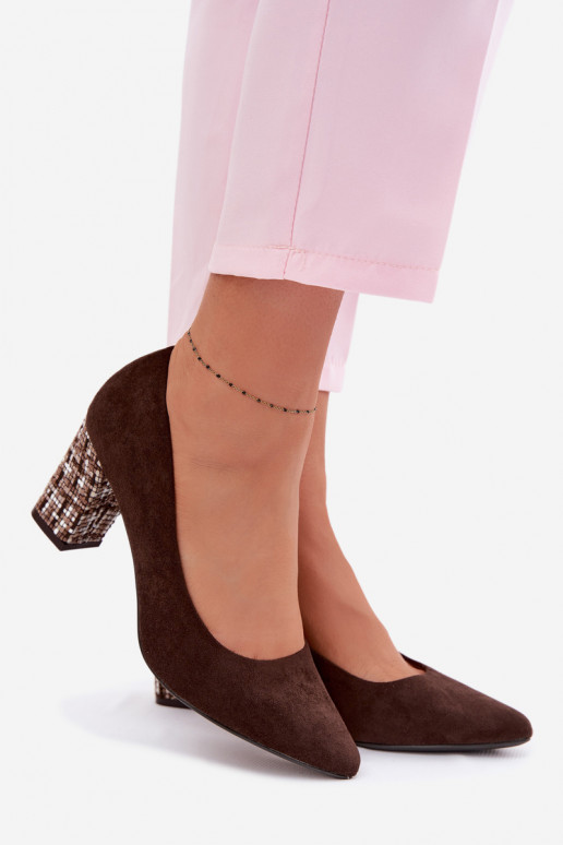 KingadEco Suedeu stiilse kontsaga Sergio Leone PB414 Czekoladosissee