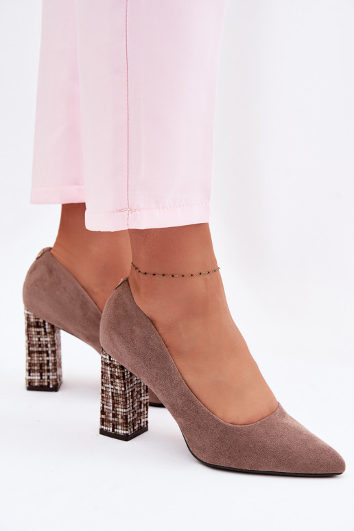 Kingad stiilse kontsaga Sergio Leone PB216 pruunid värvi