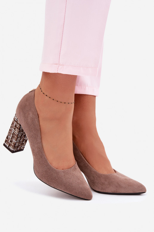 Kingad stiilse kontsaga Sergio Leone PB216 pruunid värvi