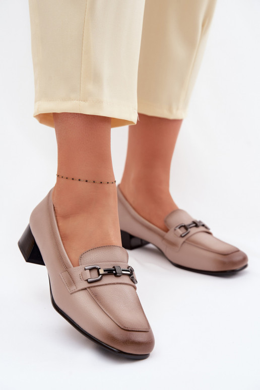 Pealhk jalatsid Pealiste omad Klockis kaunistustega Vinceza 39978 beeži värvi