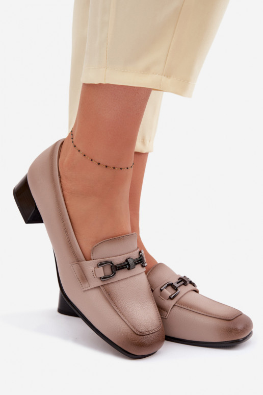 Pealhk jalatsid Pealiste omad Klockis kaunistustega Vinceza 39978 beeži värvi