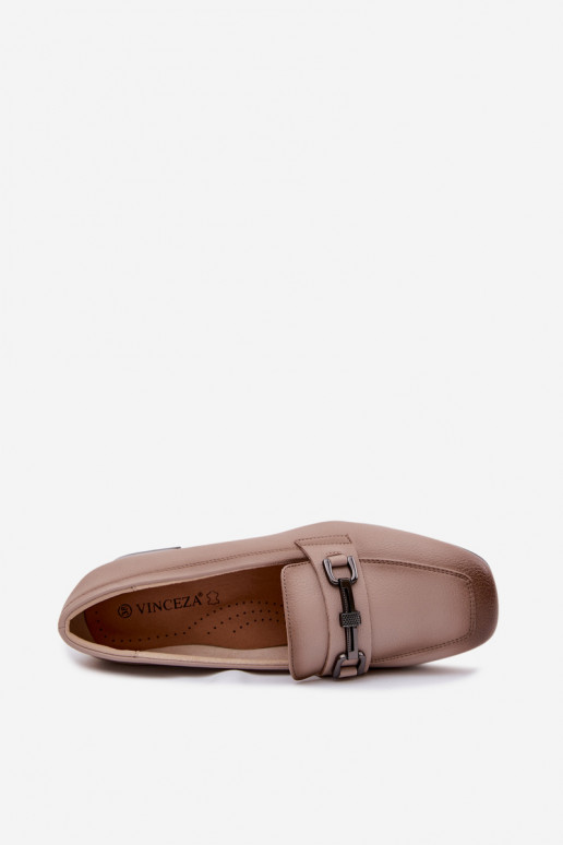 Pealhk jalatsid Pealiste omad Klockis kaunistustega Vinceza 39978 beeži värvi