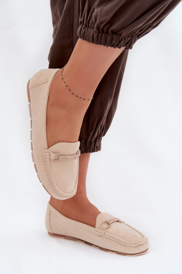 Mokassiinid Pealiste korter beeži värvi Olisa