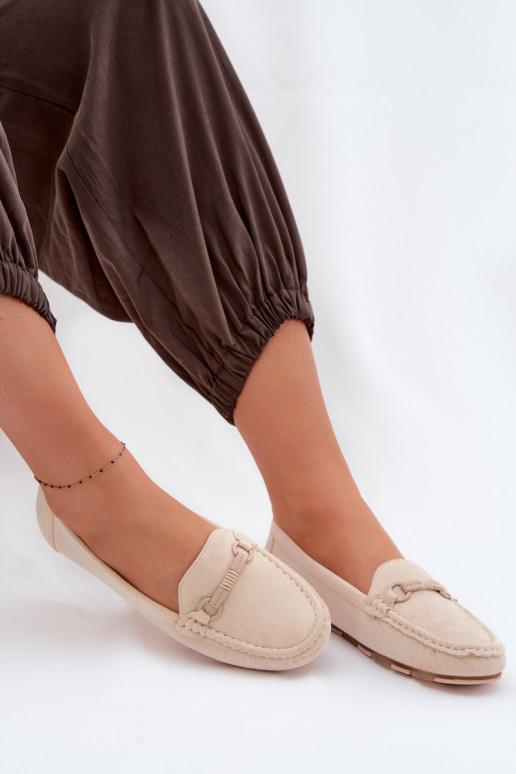 Mokassiinid Pealiste korter beeži värvi Olisa