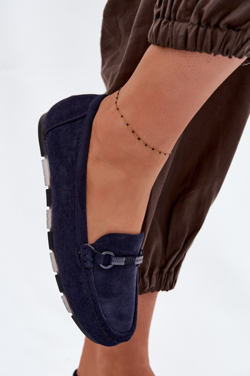 Mokassiinid Pealiste korter tumesinist värvi Olisa