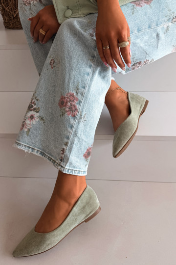 Baleriinad sileda tallagaEco Suedeu Rohelist värvi Lelisa