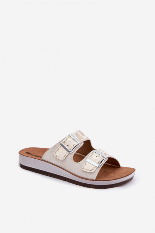 naiste plätud neetide ja pandlaga Inblu CP000063 valget värvi