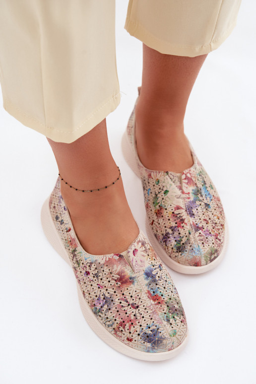 Ažuursed seemisnahast jalatsid Pealiste omad Mitmevärvilised Eliva