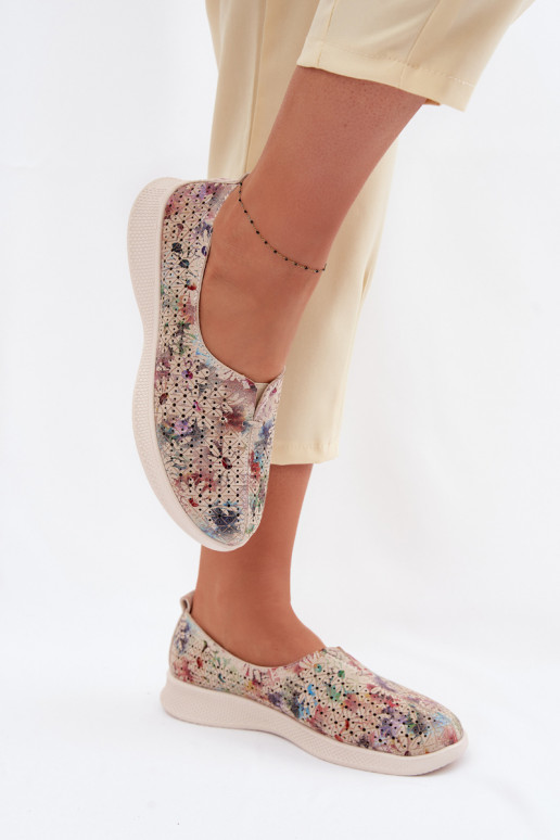 Ažuursed seemisnahast jalatsid Pealiste omad Mitmevärvilised Eliva