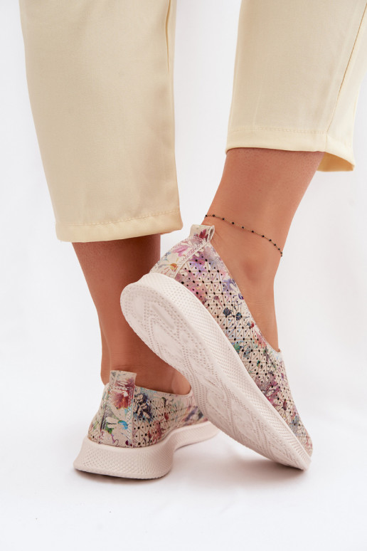 Ažuursed seemisnahast jalatsid Pealiste omad Mitmevärvilised Eliva