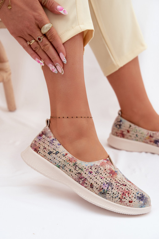 Ažuursed seemisnahast jalatsid Pealiste omad Mitmevärvilised Eliva