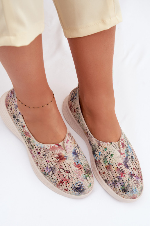 Ažuursed seemisnahast jalatsid Pealiste omad Mitmevärvilised Eliva