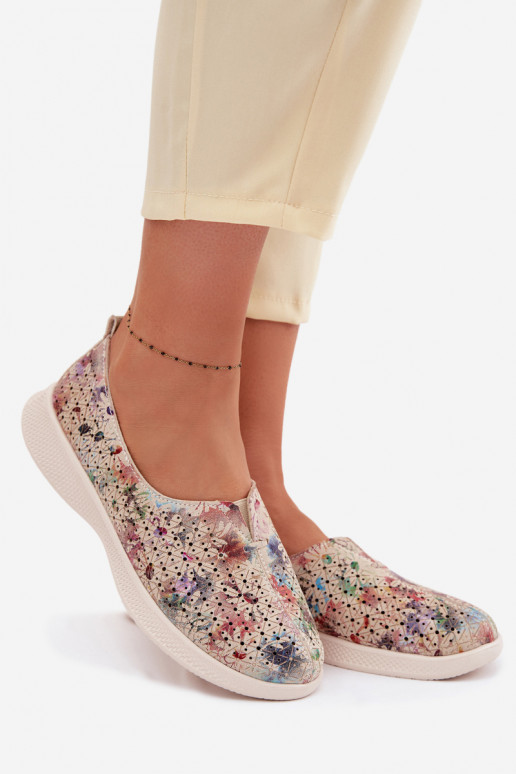 Ažuursed seemisnahast jalatsid Pealiste omad Mitmevärvilised Eliva