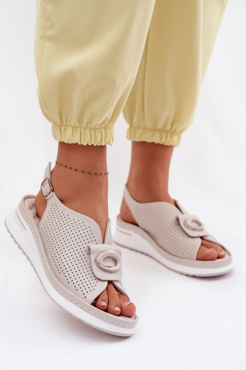 Pealistesandaalid Pealiste omad Koos Ornate Detalem Halli värvi Deliva 2