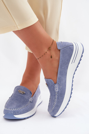 naiste mokassiinidPealturalnego seemisnakhsedu Sinist värvi Demela 2