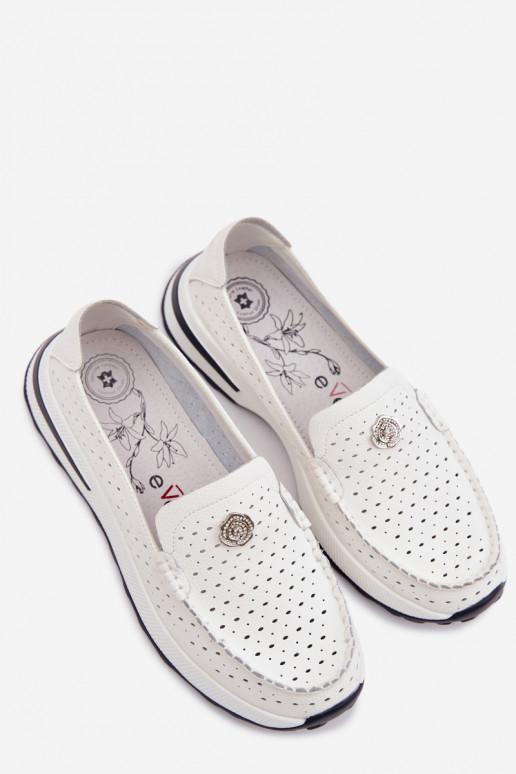 Ažuurne naiste mokassiinidPealturalnej Skóry valget värvi Kemela