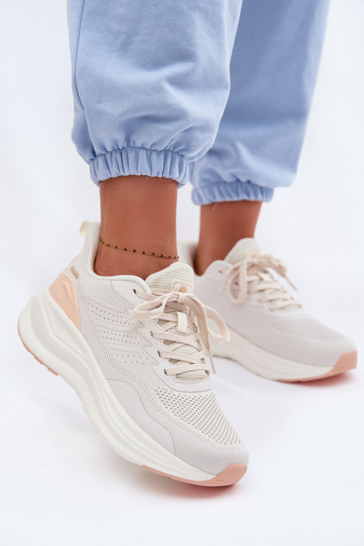 spordijalatsid Pealiste omad platvormiga beeži värvi Gelirae