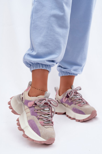 Pealhk seemisnakhsed Sneakers tüüpi jalanõud Pealiste omad GOE TT2N4026 Violetne värv