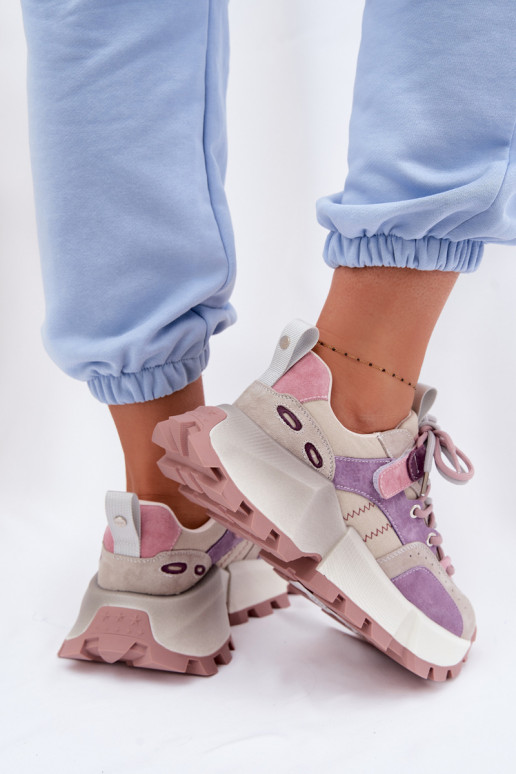 Pealhk seemisnakhsed Sneakers tüüpi jalanõud Pealiste omad GOE TT2N4026 Violetne värv