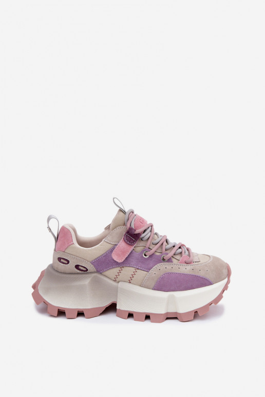 Pealhk seemisnakhsed Sneakers tüüpi jalanõud Pealiste omad GOE TT2N4026 Violetne värv