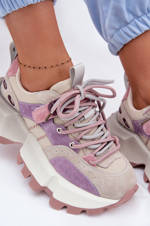 Pealhk seemisnakhsed Sneakers tüüpi jalanõud Pealiste omad GOE TT2N4026 Violetne värv