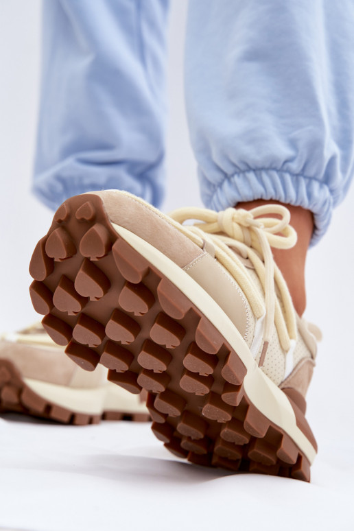 Pealhk seemisnakhsed Sneakers tüüpi jalanõud Pealiste omad GOE TT2N4021 beeži värvi