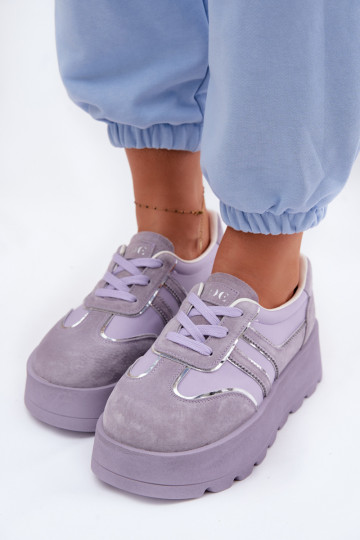 seemisnakhsed Sneakers tüüpi jalanõud platvormiga GOE TT2N4054 Violetne värv