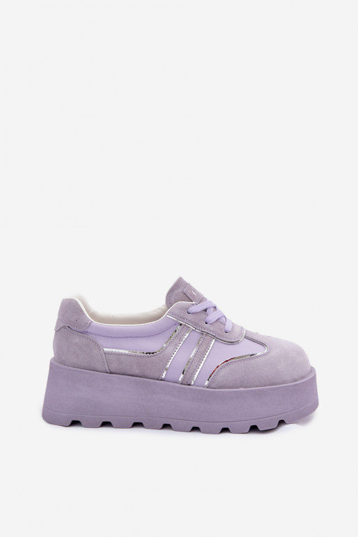 seemisnakhsed Sneakers tüüpi jalanõud platvormiga GOE TT2N4054 Violetne värv