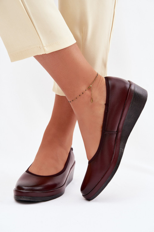 Pealhk jalatsid Pealiste omad platvormiga Vinceza 39987 bordoo-värvi