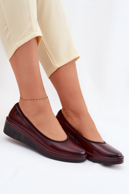 Pealhk jalatsid Pealiste omad platvormiga Vinceza 39987 bordoo-värvi