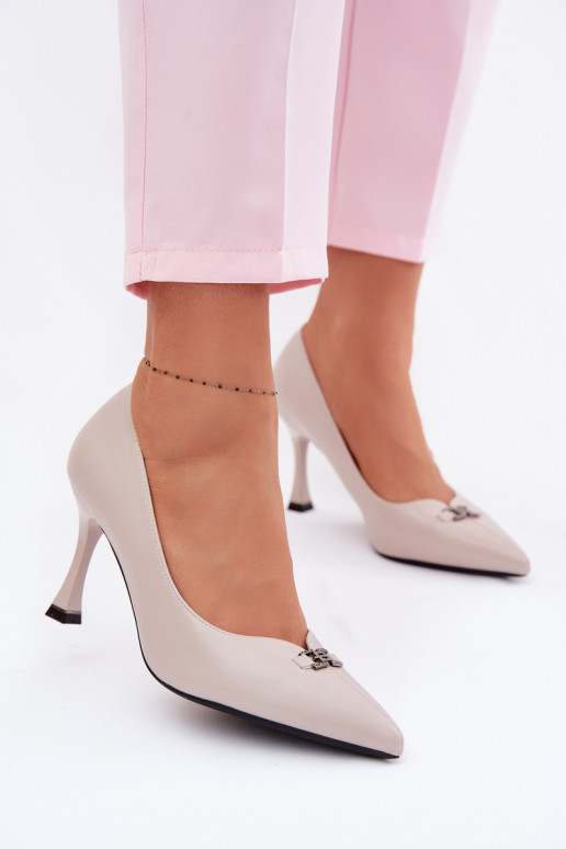 kõrge kontsaga Koos Ornate Detalem Vinceza 62291 Halli värvi