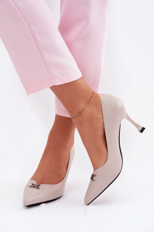 kõrge kontsaga Koos Ornate Detalem Vinceza 62291 Halli värvi