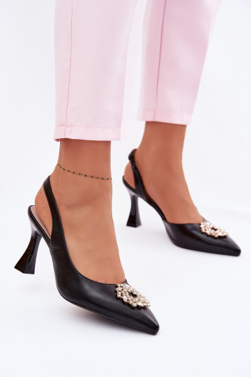 Elegantsed kõrge kontsaga sandaalid Ehete kaunistusega Vinceza 62277 msuud 2