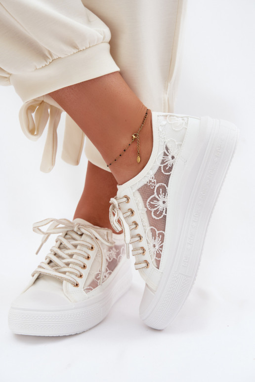 naiste saapad pitsilised platvormiga Lee Cooper LCIN-26-44-4480 valget värvi