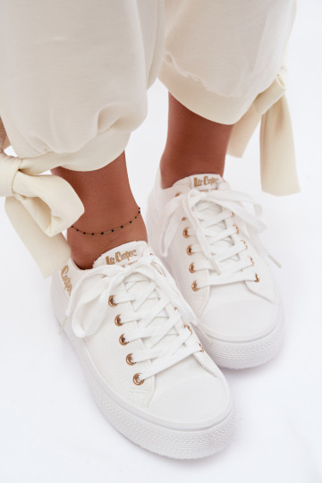 vabaaja jalanõud platvormiga Lee Cooper LCIN-26-44-4482 valget värvi
