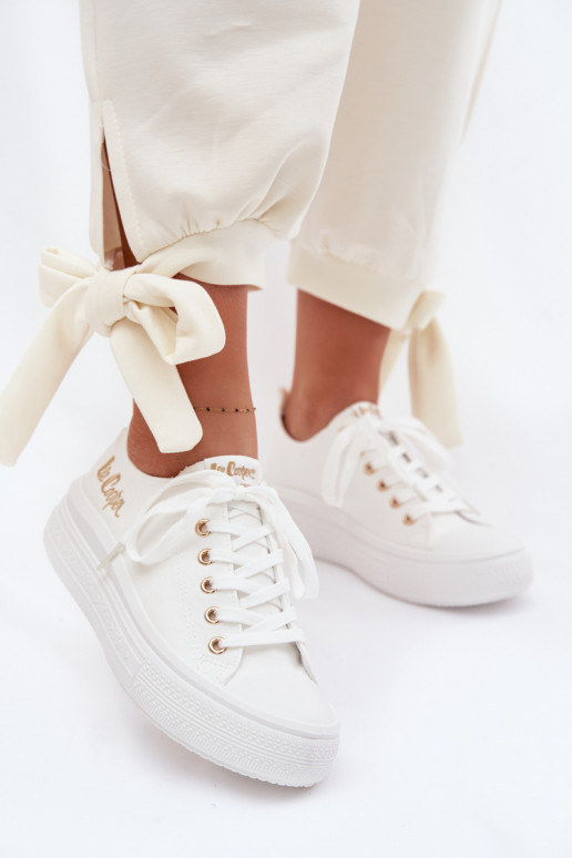 vabaaja jalanõud platvormiga Lee Cooper LCIN-26-44-4482 valget värvi