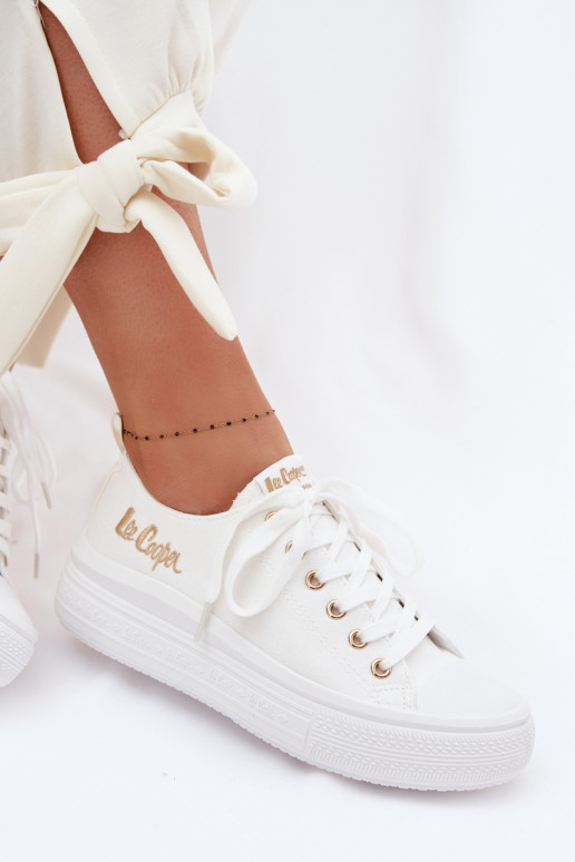 vabaaja jalanõud platvormiga Lee Cooper LCIN-26-44-4482 valget värvi