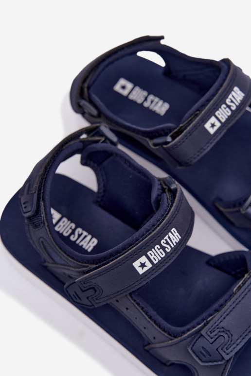 Pealiste omad Sportliku stiiliga sandaalid platvormiga Big Star LL274792 tumesinist värvi